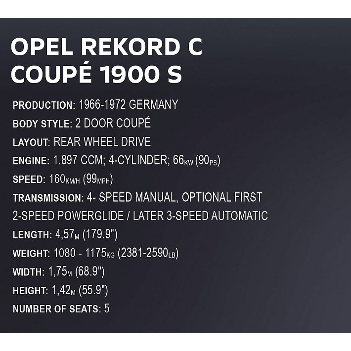 Opel Rekord C Coupe - Executive Edition - fot. 11