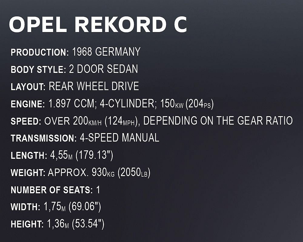 Opel Rekord C Schwarze Witwe - uszkodzone opakowanie - fot. 9