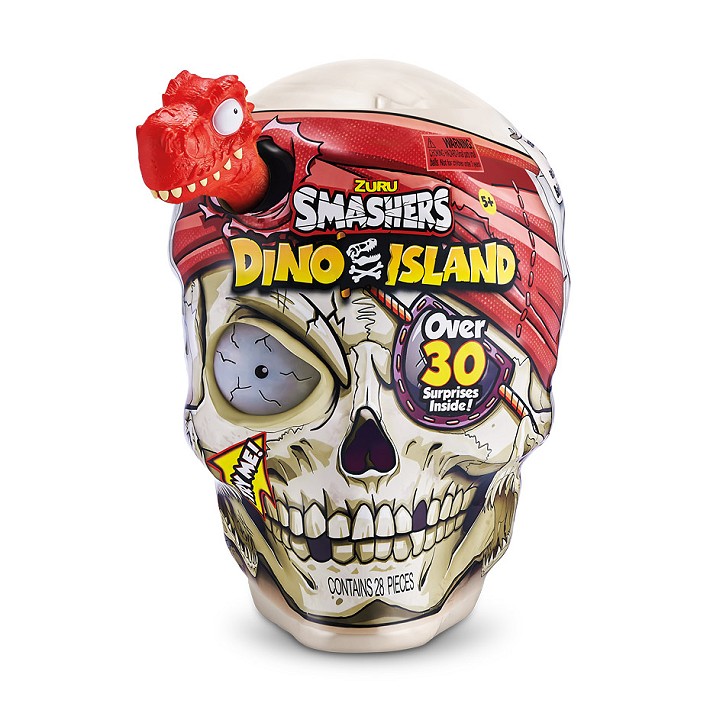 Smashers - Czaszka Gigant Dino Island czerwony  - uszkodzone opakowanie