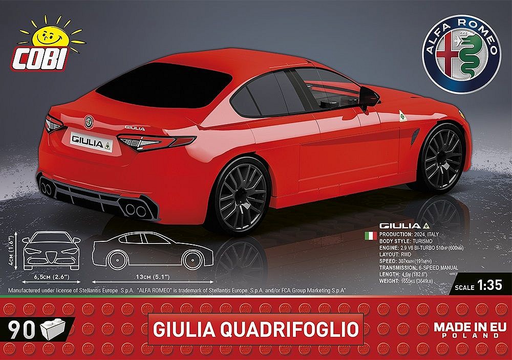 Giulia Quadrifoglio - uszkodzone opakowanie - fot. 3