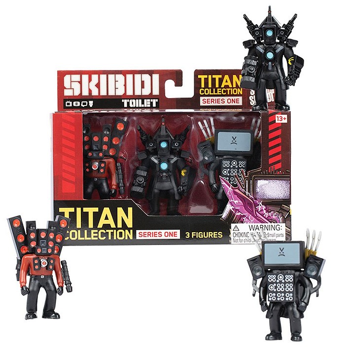 Skibidi Toilet Figurki kolekcjonerskie Titan 3 Pack - fot. 7